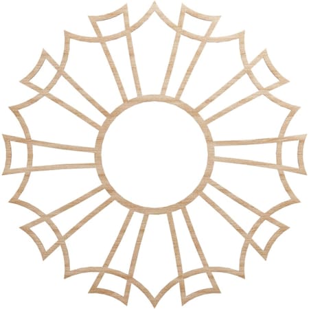 Ekena Millwork Augustus Wood Fretwork Pierced Ceiling Medallion, Alder, 38"OD x 13 3/8"ID x 3/8"T CMWP38X38X0375AUAL